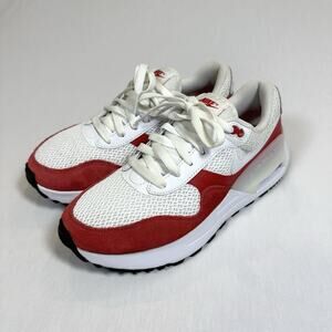 Nike Air Max SYSTM Men’s Size 7 Low White University Red DM9537-104 Shoes